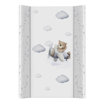 Poza cu Saltea de Înfășat Ultra Light 1.2 kg, Dimensiuni 50x70 cm, cu Întăritură, Grosime 3 cm, Anti-Alunecare, Model Ursul Zburător